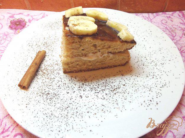 фото рецепта: Пирог с банановым кремом