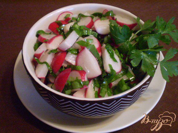 фото рецепта: Салат из редиса с петрушкой и черемшой
