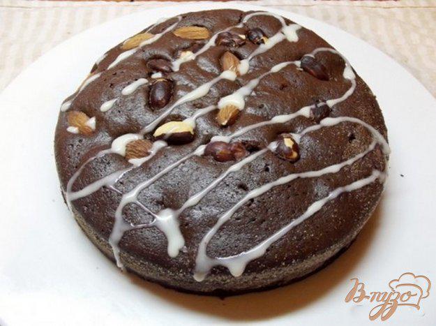 фото рецепта: Шоколадный пирог со сгущенным молоком