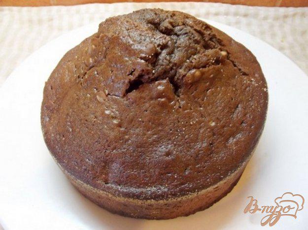 фото рецепта: Шоколадный кекс с орехами