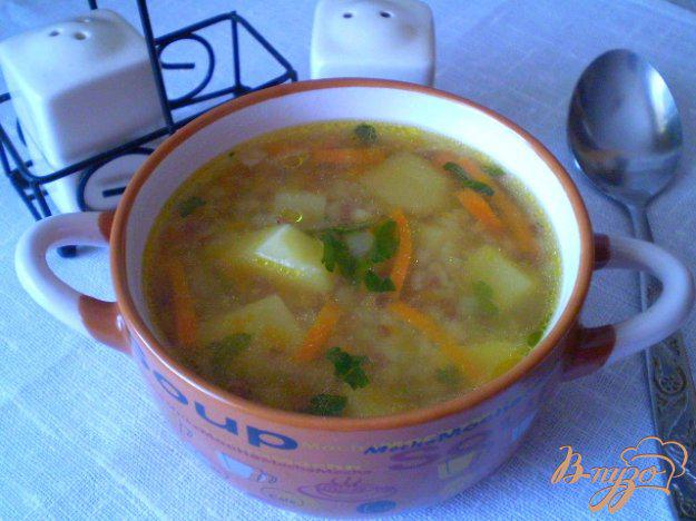 фото рецепта: Суп гречневый с тыквой