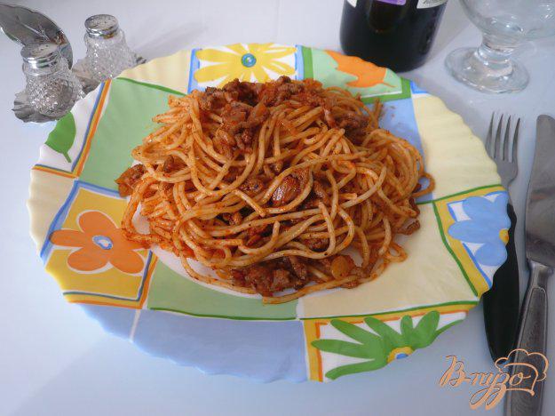фото рецепта: Макароны с соусом по мотивам «Болоньезе»