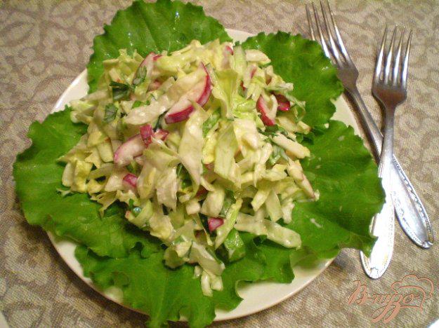 фото рецепта: Овощной салат с яблоком и майонезом