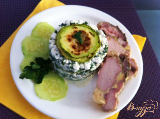 фото рецепта: Салат из кабачков и творога