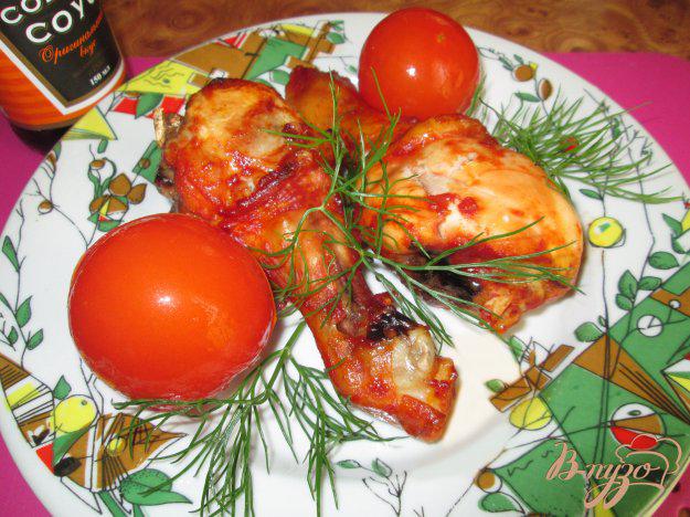 фото рецепта: Голень курицы в маринаде из соевого соуса