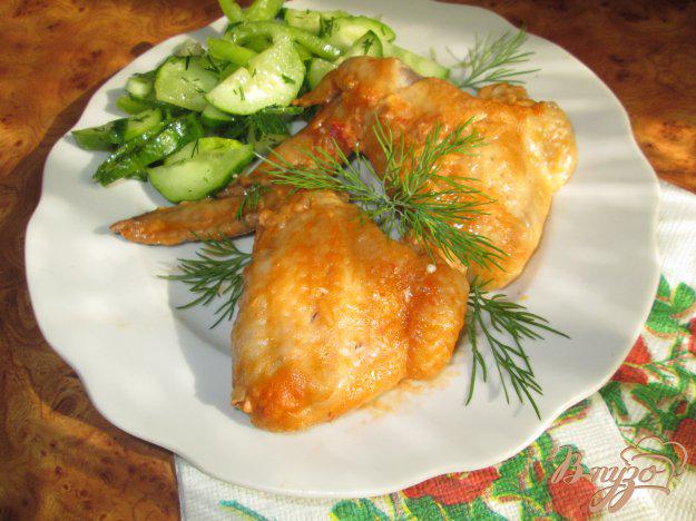 фото рецепта: Куриные крылышки запеченные в соусе