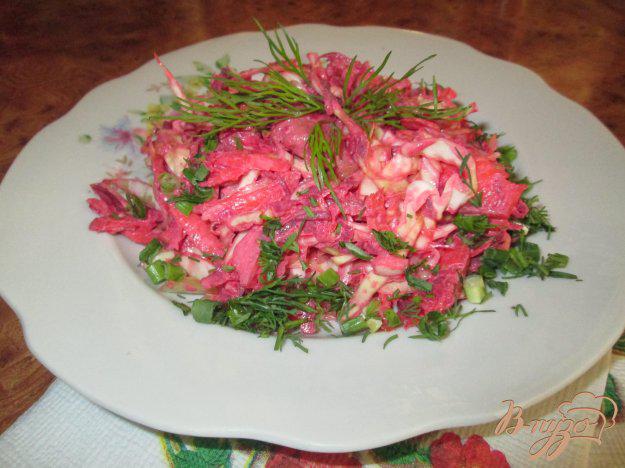 фото рецепта: Салат из мяса и белокочанной капусты