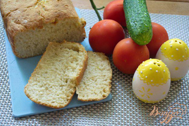 фото рецепта: Хлеб с чесноком и луком в хлебопечке