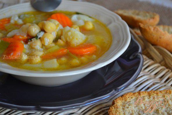 фото рецепта: Густой овощной суп с нутом