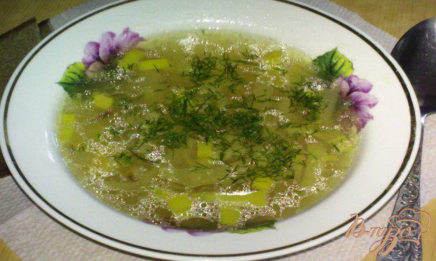 фото рецепта: Картофельный суп с луком пореем