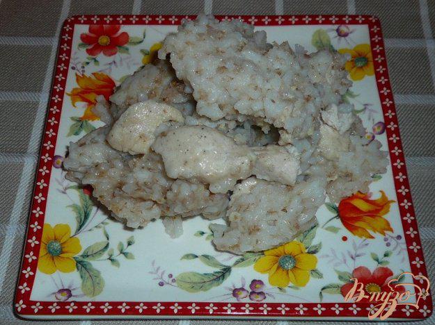 фото рецепта: Каша рисово-овсяная с курочкой