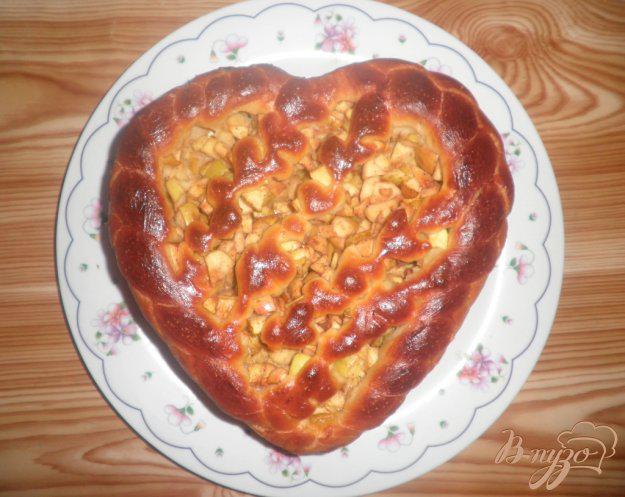фото рецепта: Пирог с яблоками Сердце