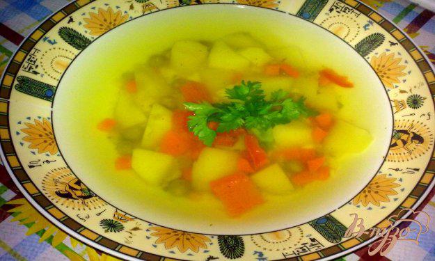 фото рецепта: Суп с зеленым горошком «Легкость»