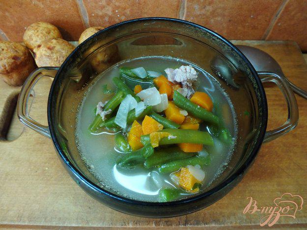 фото рецепта: Индюшиный суп со спаржевой фасолью