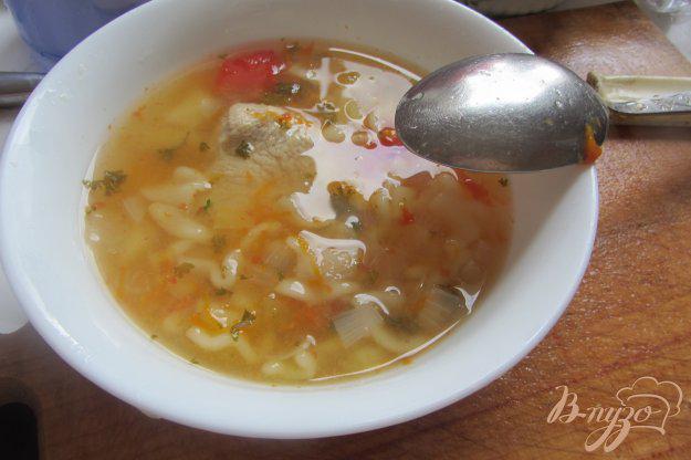 фото рецепта: Макронный суп с помидорами на индейки без зажарки