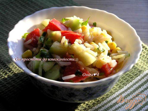 фото рецепта: Теплый рисовый салат с овощами