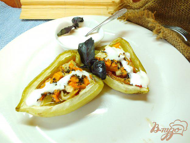 фото рецепта: Перцы фаршированные сыром и овощами