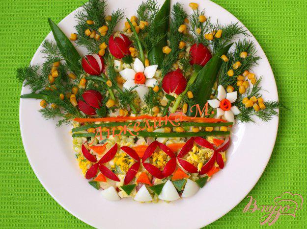 фото рецепта: Салат «Букет весенних цветов»