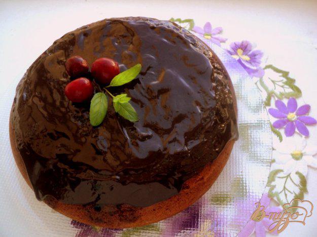 фото рецепта: Шоколадный пирог с вишней