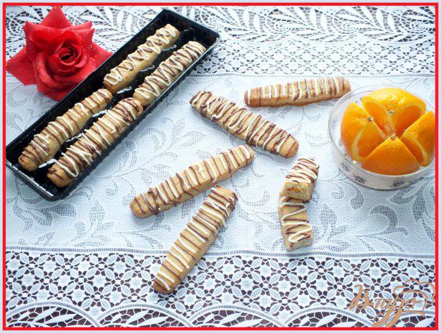 фото рецепта: Апельсиново-ореховые палочки с шоколадом