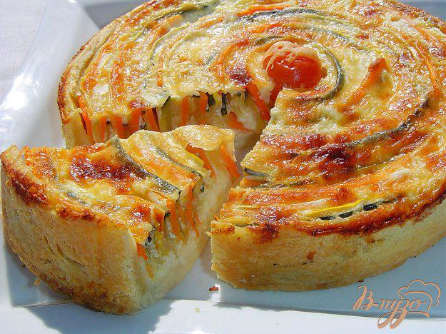 фото рецепта: Овощной пирог «Осеннее солнце»