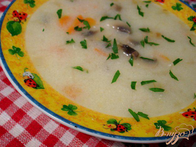 фото рецепта: Суп с шампиньонами и сырочками