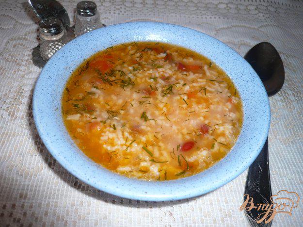 фото рецепта: Острый рисовый суп с фасолью