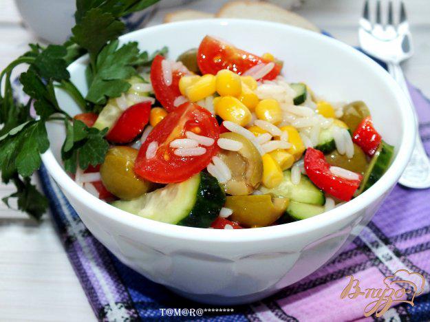 фото рецепта: Рисовый салат с овощами