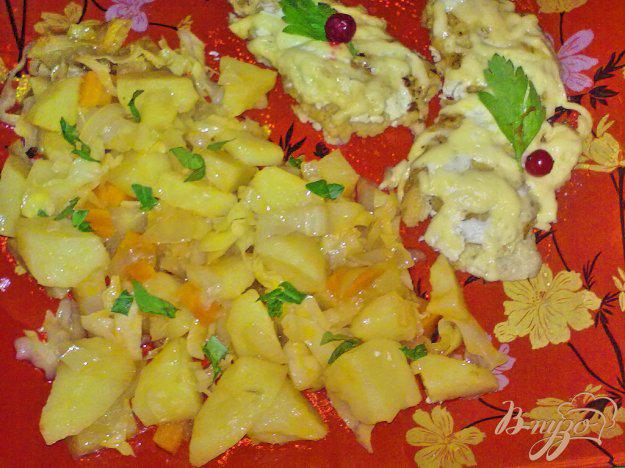фото рецепта: Картофель в соусе с овощами