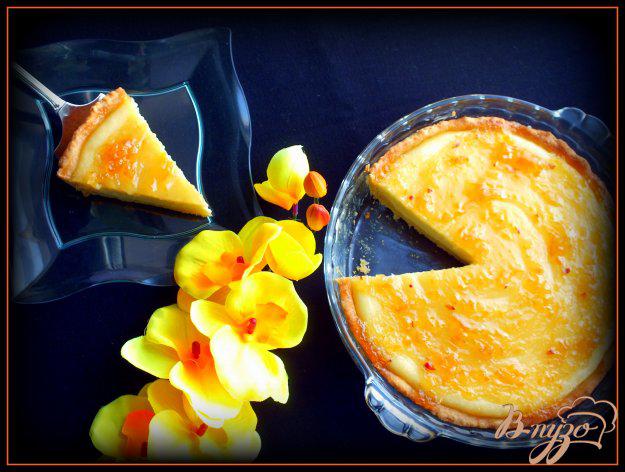 фото рецепта: Творожный тарт с лимонным джемом