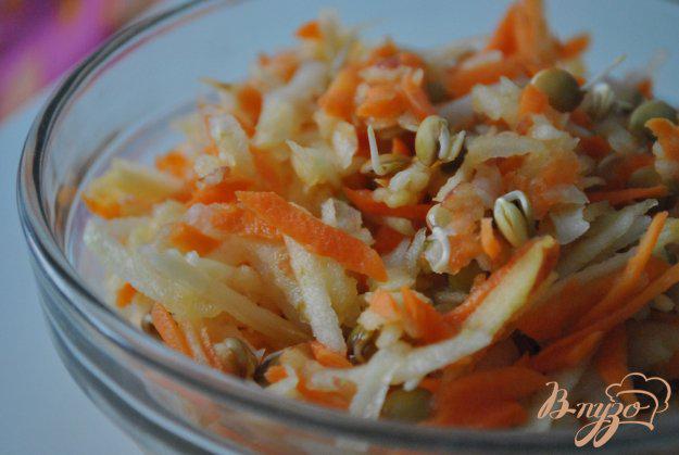 фото рецепта: Сладкий салат с репой и чечевицей