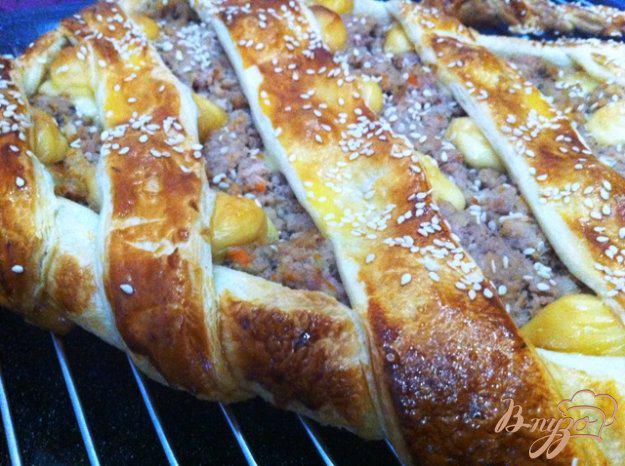 фото рецепта: Испанский пирог с мясом и сыром