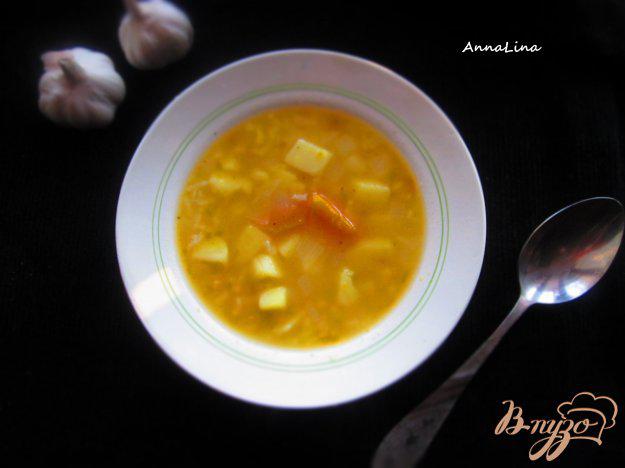 фото рецепта: Рисовый суп с тыквой