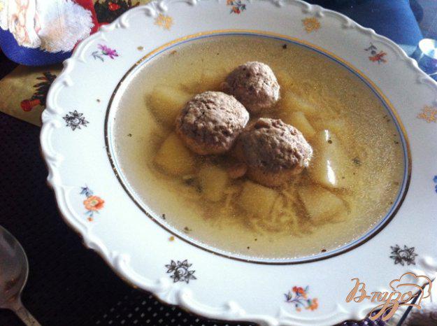 фото рецепта: Суп с фрикадельками и вермишелью