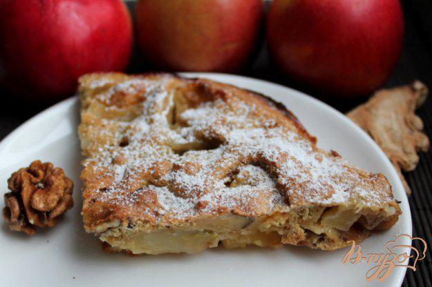 фото рецепта: Овсяный пирог с яблоками