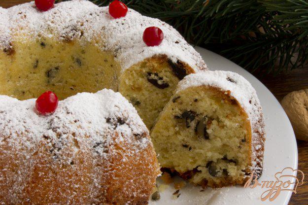 фото рецепта: Рождественский кекс с орехами и сухофруктами