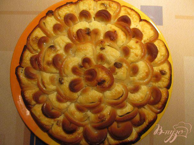 фото рецепта: Пирог творожный «Хризантема»