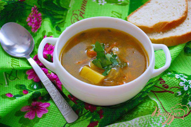 фото рецепта: Грибной суп с орзо (ризони)