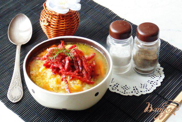 фото рецепта: Картофельный суп с квашенной капустой