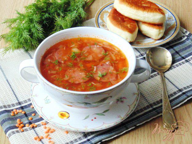 фото рецепта: Суп с красной чечевицей и томатом