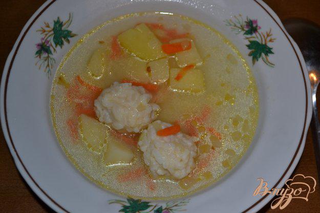 фото рецепта: Суп с фрикаделями из риса и курицы