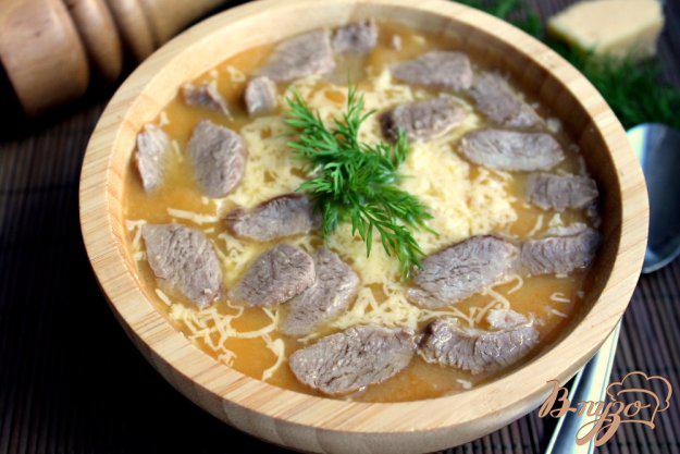 фото рецепта: Крем-суп с бужениной и сыром