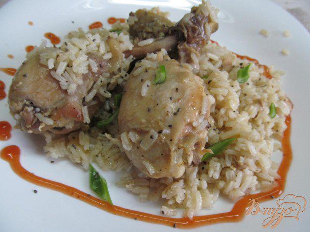 фото рецепта: Куриные голени с рисом в мультиварке