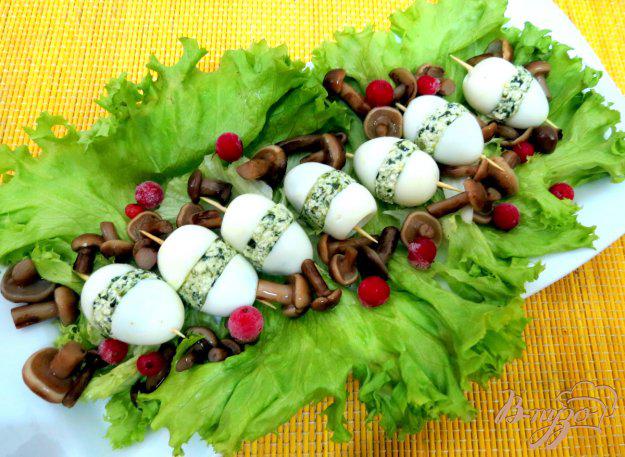 фото рецепта: Перепелиные яйца фаршированные