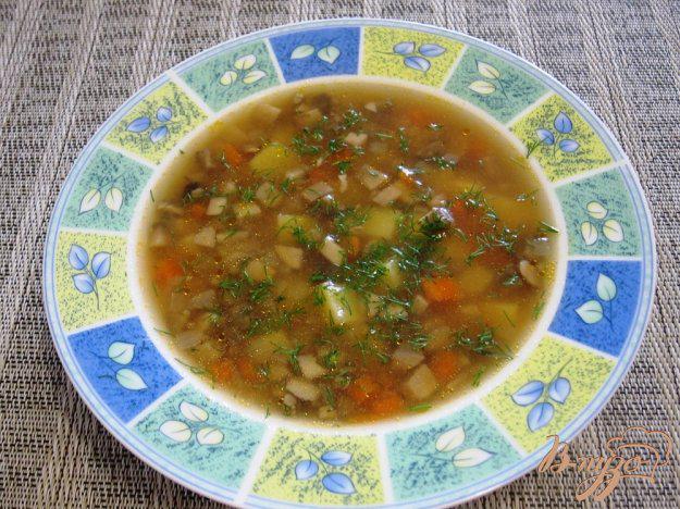 фото рецепта: Суп с помидорами и грибами