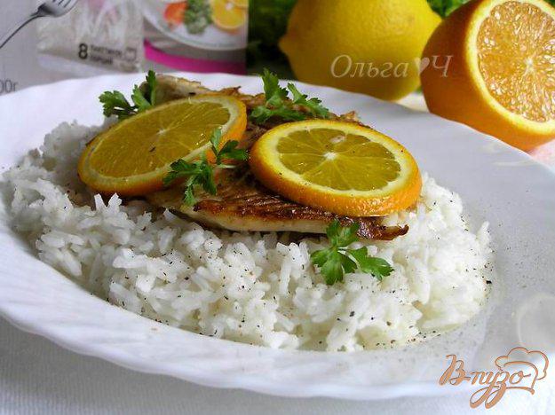 фото рецепта: Тилапия с апельсином и рисом Басмати
