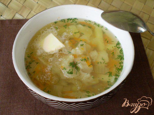 фото рецепта: Суп из минтая с маслом и укропом
