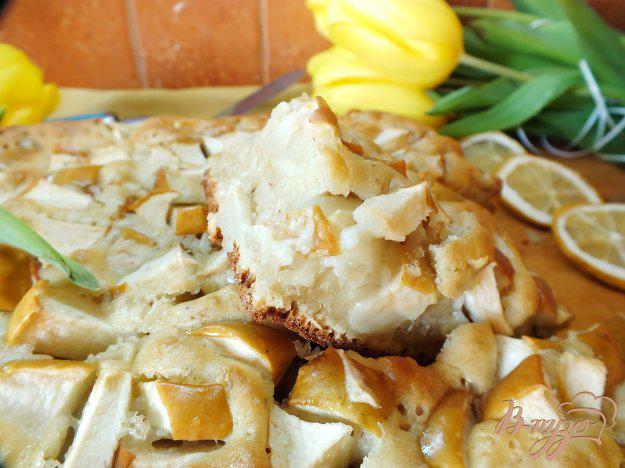фото рецепта: Яблочный пирог со специями на сметане