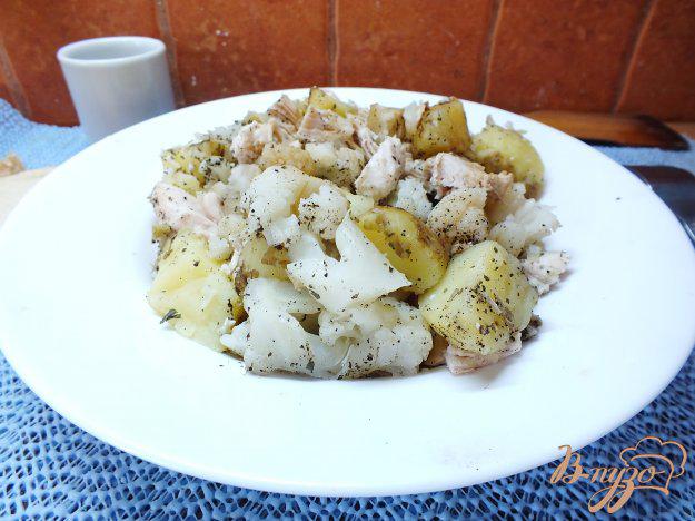 фото рецепта: Салат с молодым картофелей и куриной грудинкой
