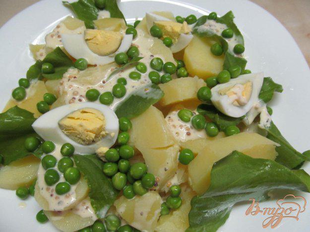 фото рецепта: Теплый картофельный салат с молодым горошком